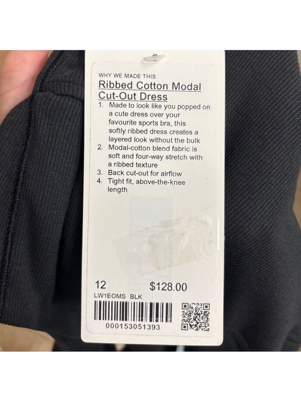 Lululemon Ribbed Cotton Modal Cut-out dress - Picture 6 of 8